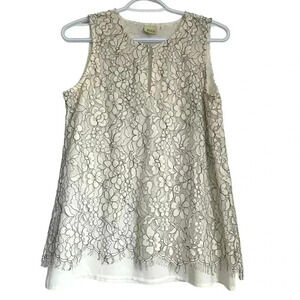 Ecru blouse, size 2 EUC